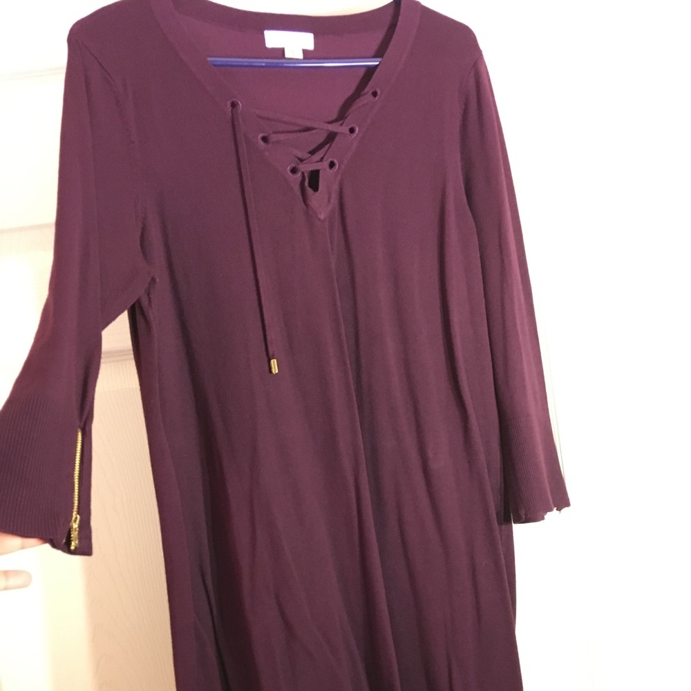 Plum knee length Calvin Klein dress